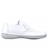 Women loafers, moccasins 672 white