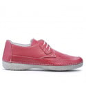 Women loafers, moccasins 672 pink