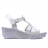 Women sandals 5023 white pearl