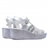 Women sandals 5023 white pearl