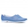 Women loafers, moccasins 675 bleu