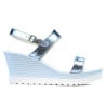 Women sandals 5031 bleu argento