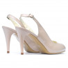 Women sandals 1250 patent ivory