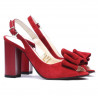 Women sandals 1256 red antilopa