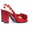 Women sandals 1256 red antilopa
