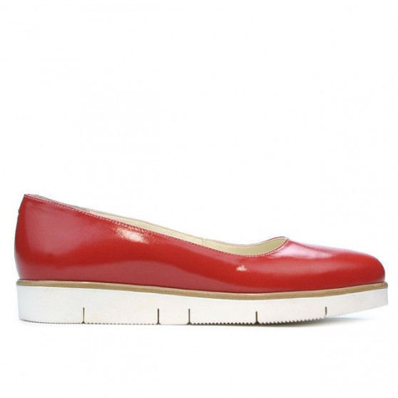 Women casual shoes 677 patent red
