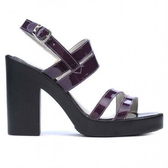 Women sandals 5027 patent purple