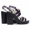 Women sandals 5027 patent purple