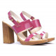 Women sandals 5028 patent fucsia