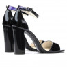 Women sandals 1259 patent black+purple (cameleon)