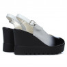 Women sandals 5026 black+white