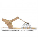 Women sandals 5038 silver combined