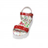 Women sandals 5034 patent red