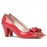 Women sandals 1255 patent red coral