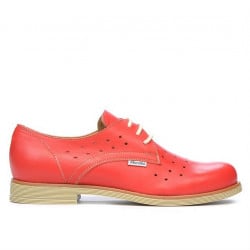 Women casual shoes 678 red coral