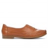 Women loafers, moccasins 675 brown