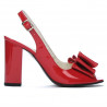 Women sandals 1256 patent red