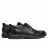 Men casual shoes 7200p black perforat