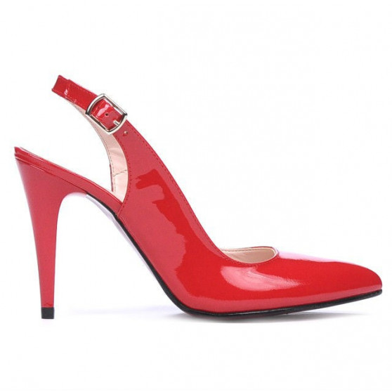 Women sandals 1249 patent red