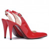 Women sandals 1249 patent red
