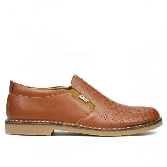 Men casual shoes 7200p brown perforat