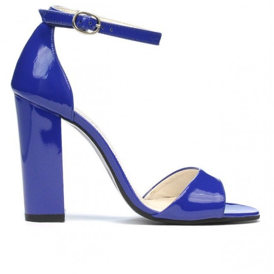 Women sandals 1259 patent blue