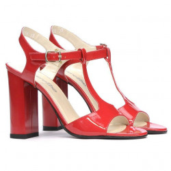 Women sandals 1258 patent red