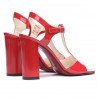 Women sandals 1258 patent red