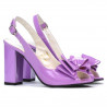 Women sandals 1256 patent light purple