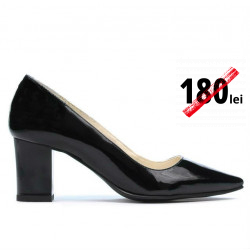 Women stylish, elegant shoes 1253 patent black