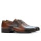  Men stylish, elegant shoes 837 a brown