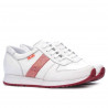 Pantofi sport dama 679 alb+rosu