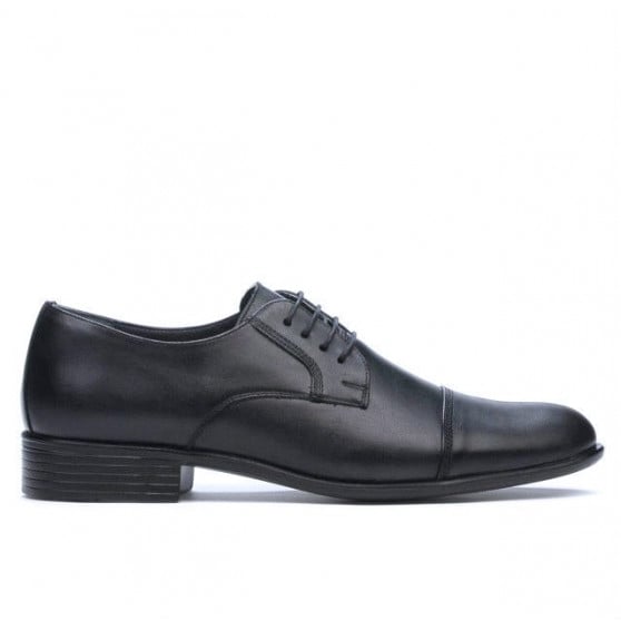 Men stylish, elegant shoes 838 black
