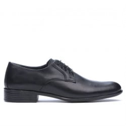 Men stylish, elegant shoes 837 black