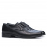 Men stylish, elegant shoes 837 black