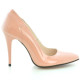 Women stylish, elegant shoes 1230 patent pink