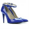 Pantofi eleganti dama 1247 lac albastru