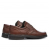 Men stylish, elegant shoes 843 brown