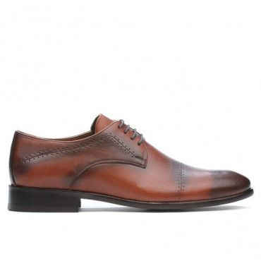 Men stylish, elegant shoes ( large size) 822m a brown