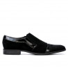 Pantofi eleganti 796 black velour combined