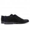 Men stylish, elegant shoes 796m black velour