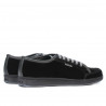 Pantofi sport adolescenti 312 negru velur