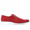 Men casual shoes 783 red velour