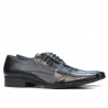 Men stylish, elegant shoes 795 black