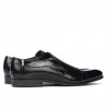 Pantofi eleganti 796m patent black combined