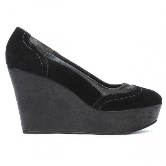 Women casual shoes 630 black velour