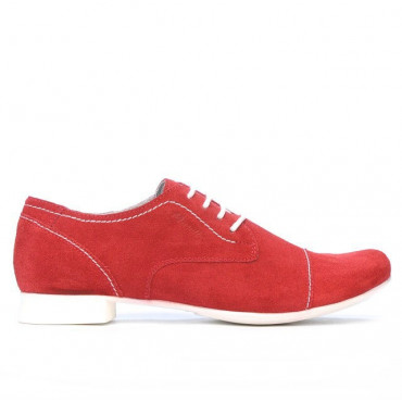 Women casual shoes 180 red velour