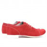 Women casual shoes 180 red velour