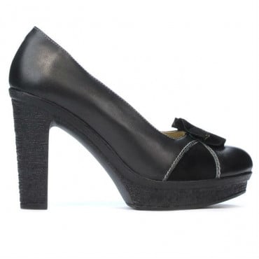 Pantofi casual dama 175 negru combinat