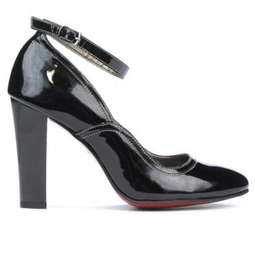 Pantofi eleganti dama 1228 lac negru